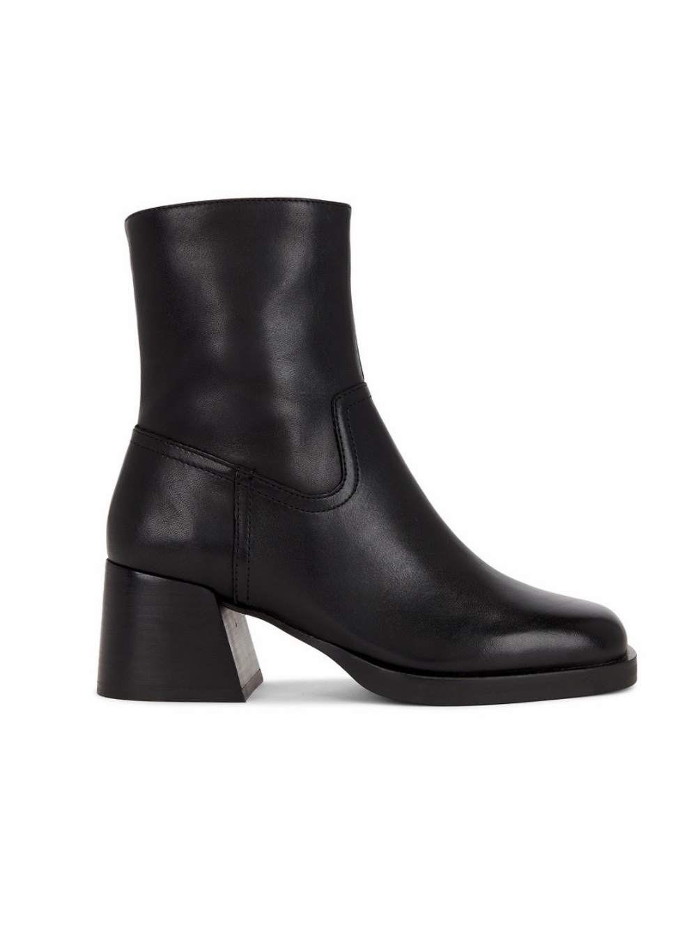 Steve Madden Latches Boot Black Leather Size 9.5